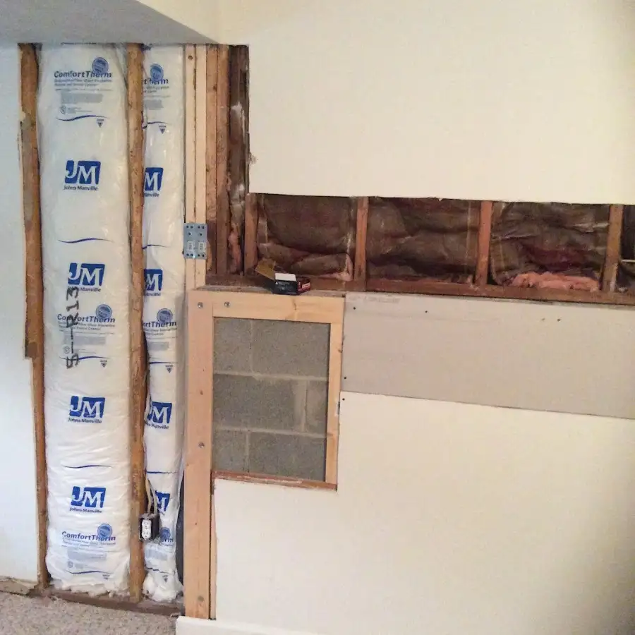 Wall insulation replacement during Structural Drying in South Lakes